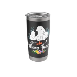 Mema Bear Gifts For Mother's Day Floral Flower Mom Grandma Stainless Steel Insulated Tumbler