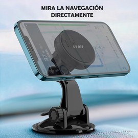 Vimi Soporte Chupon Base para Celular 360 Iman Magnetico Coche
