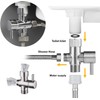 STOAT® 3-way switching valve, 1/2 inch diverter valve shower adapter,