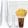 Jingmore 50 Sets Snack and Drink Cup, Disposable Clear Plastic