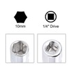 sourcing map Socket Accessory Set of 3 Pcs, 10mm 6-Point