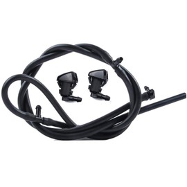 OTUAYAUTO Windshield Washer Nozzles Kit, Compatible with 11-16 Ford Super Duty F250, F350, F450, F550, Washer Jet and Fluid Hose with Connector OE# BC3Z-17603-A