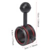 Aluminium Alloy Clamp for Diving Flashlight Ball Mount Holder Bracket