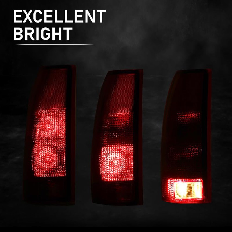 G-PLUS Tail Lights w/Bulb Left and Right Compatible with Chevy/GMC