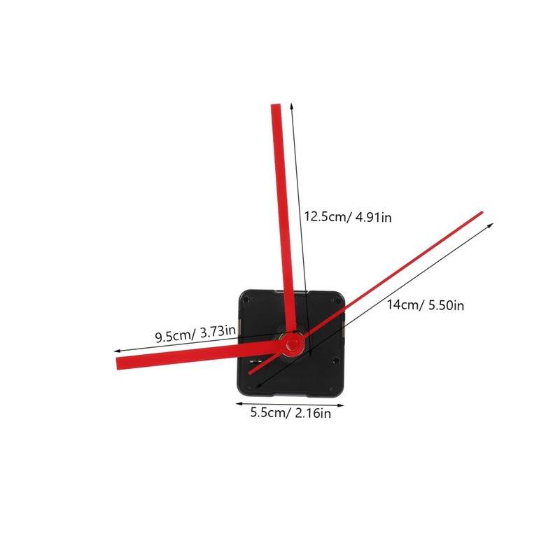 Operitacx 2pcs Silent Clock Movement Kit DIY Repair Parts for