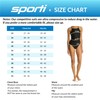 Sporti Guard Solid Thin Strap One Piece Swimsuit - Black