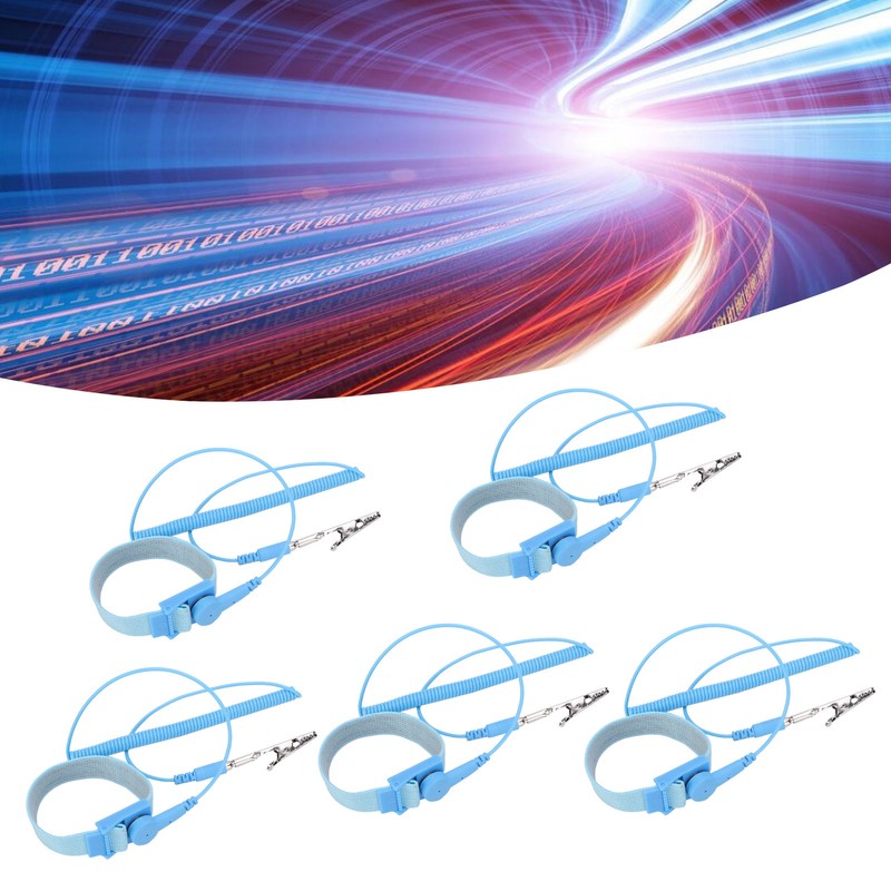 10Pcs 1.8Mx2.0MM Anti Static Bracelet Grounding Electrostatic Discharge Wrist Strap