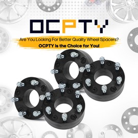 OCPTY 4PCS 5x5 to 6x5.5 Wheel Spacers Adapters 2" inch 14x1.5 Studs 78.1mm Hub Bore Forged Wheel Spacers Adapters 5 Lug fit for C10 for C1500 for C1500 Suburban for Commander for Durango