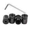 4PCS Locking Car Tire Valve Stems Caps, Anti-Theft Auto Wheel