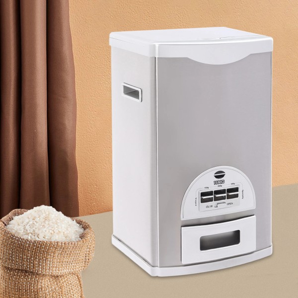 Unbranded 15KG Rice Dispenser Large Grain Container Storage Cone-shaped Funnel