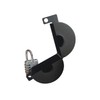 Gascem Door Knob Lockout Device. (Matt Black, 1 Padlock Included).