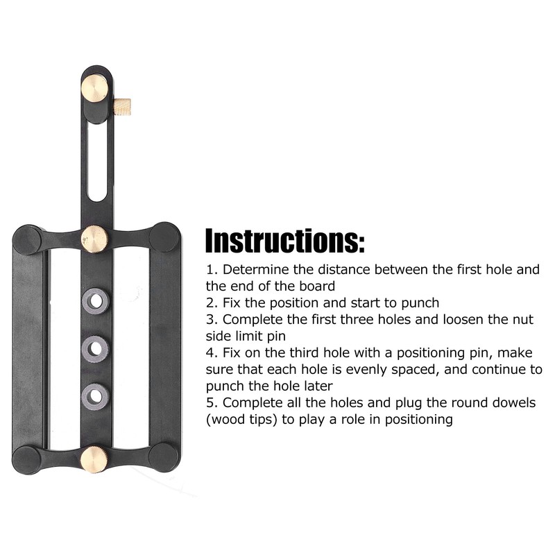 Self Centering Doweling Jig Round Dowel Accurately Positioned Hand Operated