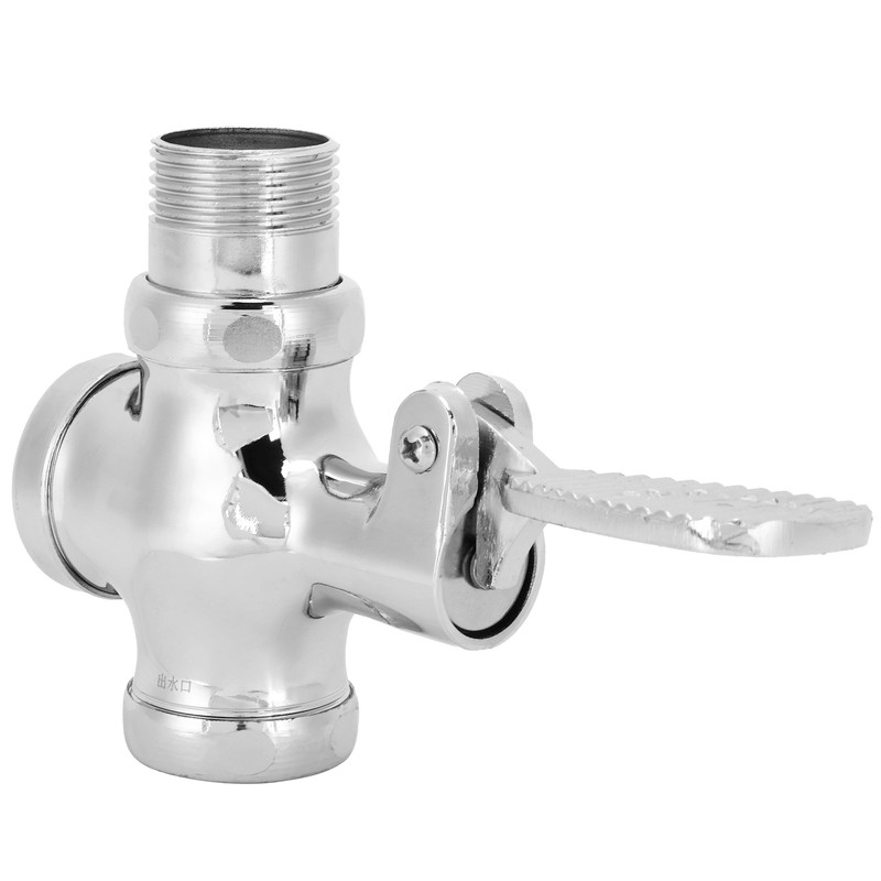 Pedal Toilet Delay Flushing Valve Foot Pedal Water Valve for