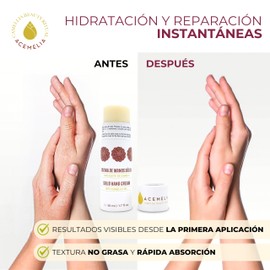 ACEMELIA Firm Hand Cream in Stick 50 g Camellia and Shea Butter Repair for Dry and Cracked Hands Hypoallergenic Non-Greasy Quick Absorption Natural Ingredients
