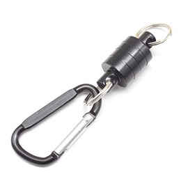 Thumppercy Magnetic Releaser, Carabiner with Hook, Magnet, Load Capacity 8.8 lbs (4 kg), Small, Lightweight, Aluminum