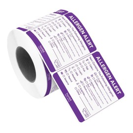600pcs 2inch Susceptibility Stickers for Food,Susceptibility Labels for Baking,Food Susceptibility Labels Stickers,Food Labels Stickers Pre-Printed,Food Susceptibility Warning Labels(Size:2inch)