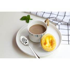 Funny Joey Doesn't Share Food Spoon, Engraved Stainless Steel Coffee Spoon Dessert Coffee Spoon, Friends TV Show Gifts for, Ice Cream Spoon Gifts for Fans, Friends, Women, Birthday Christmas Gifts