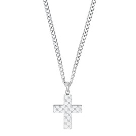 JOOP! Men's Stainless Steel Necklace, 60 cm, Silver, Comes in Jewellery Gift Box, stainless steel, No Gemstone