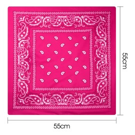 FEPITO 20 x Paisley Bandanas Assorted Cowboy Bandanas Various Colours Unisex Printed Headscarf Wristband for Men and Women 55x55cm, various colours