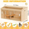 Kinchoix Brooder Box for Chicks Wooden Chick Brooder with Heat