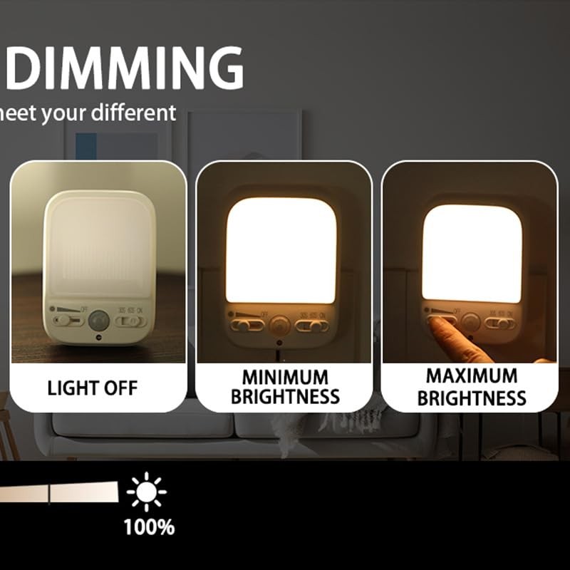 LIWEARE Night Light Socket, LED Night Light Socket with Twilight