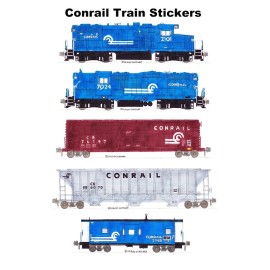 Conrail Local Train 5 individual Stickers Andy Fletcher