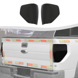 SQQP Rear Tail Light Cover Smoked Black Tail Light Lamp Cover Guard Trim Compatible with Ford F150 Raptor 2009-2014 Exterior Accessories