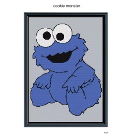 Unbranded Cookie monster kids blanket pattern,45x50"
