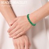 Natural Stretch Jade Bracelet for Women Men 10MM Bead 6.7