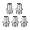 sourcing map 5pcs Stainless Steel Barbed Fitting 1" NPT Male