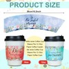 Eaasty 500 Pcs Christian Coffee Cups Sleeves Bulk Motivational Religious