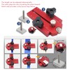 Table Saw Limit Fence Aluminum Alloy Red Retractable Adjustable Table