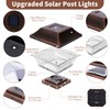 SUNWIND Solar Post Cap Lights Outdoor 4x4 LED Solar Garden