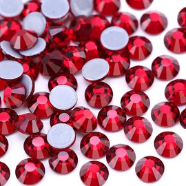 Jollin 2880pcs Hotfix Crystal Flat Back Rhinestones Glass Diamonds for Crafts Crafts Decorations Clothes Shoes 4.8mm SS20 Siam