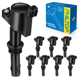 PHILTOP PHILTOP FD508 Ignition Coil 8 Packs Fit for F-150,F-250 Super Duty,Expedition,Mustang,Explorer,F-350 Super Duty,Mark LT,Navigator,Explorer Sport Trac,Mountaineer