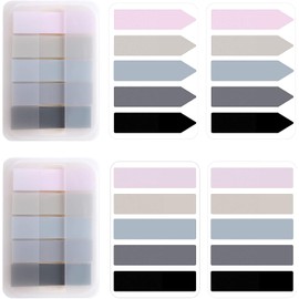 600 Pcs Index Tabs Flags for Annotating Books Transparent Sticky Tabs Annotation Tabs Transparent Writable Book Markers Page Flags for Reading Index School Office Easy to Remove(Pastel Color)