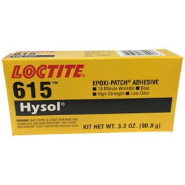 Loctite 398458 Blue Hysol 615 Two-Part Epoxy Adhesive, Base and Accelerator, 3.2 oz Kit