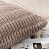 Madizz Set of 2 Boho Striped Cushion Covers, Soft Corduroy