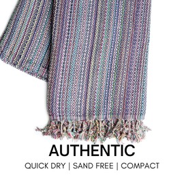 BAY LAUREL Turkish Beach Towel with Travel Bag 39 x 71 Quick Dry Sand Free Lightweight Large Oversized Towels Light
