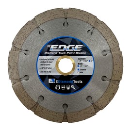 5" Diamond Sandwich Style-Tuck Point Blade for Mortar Joint Removal, Dual Layered 1/4" Segment Width, 7/8"-5/8" Arbor