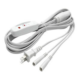 Hexagon LED Lights Power Cord with Switch Hexagon Garage Lights Connectors 9ft 10a 2 pin Power Cable for CEZELUX Hexagon Garage Light Fixture Accessory Replacement/Spare for Honeycomb Light (1 to 2)