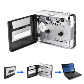 USB Cassette to Mp3 Converter, VBESTLIFE Portable Cassette Player to MP3 Converter CD Music/ Tapes Recorder, Compatible with Laptops&PC with Earphones, No Drivers Required(Has No