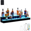 Unbranded LED Liquor Bottle Display Shelf 2 Tier 48" Bar