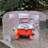 Deosdum Camping Stove Wind Protection 9 Plates Foldable Stove Wind