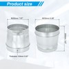 PATIKIL 9 Inch to 8 Inch Duct Reducer, Galvanized Steel