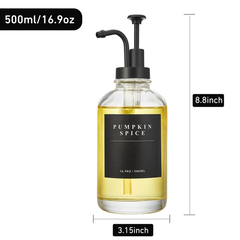 Coffee Syrup Dispenser for Coffee Bar, Coffee Syrup Pump Dispenser,
