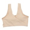 Nursing Bra Fleshcolor Wireless Cross Convenient Breastfeeding Sleep Maternity Underwear