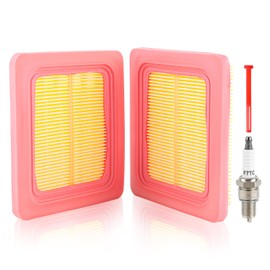 AUTOKAY Air Filter Fuel Filter Spark Plug Kit Fits for Honda GCV160 GCV170 GCV190 GCV200 GC160 GC190 Engine, for Honda HRX217 HRN216 HRR216 HRS216, 17211-Z8B-901, 16952-Z8B-000