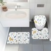 4 Pcs Cute Llama Bathroom Decor, Funny Alpaca Cactus Cartoon