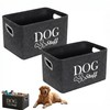 SMYJDMM Dog Toy Box, 2Pcs Dog Toy Storage 38 x